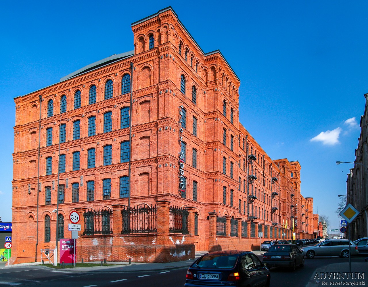 Łódź Łódzkie Piotrkowska Atrakcje Zabytki Manufaktura Lofty Księży Młyn