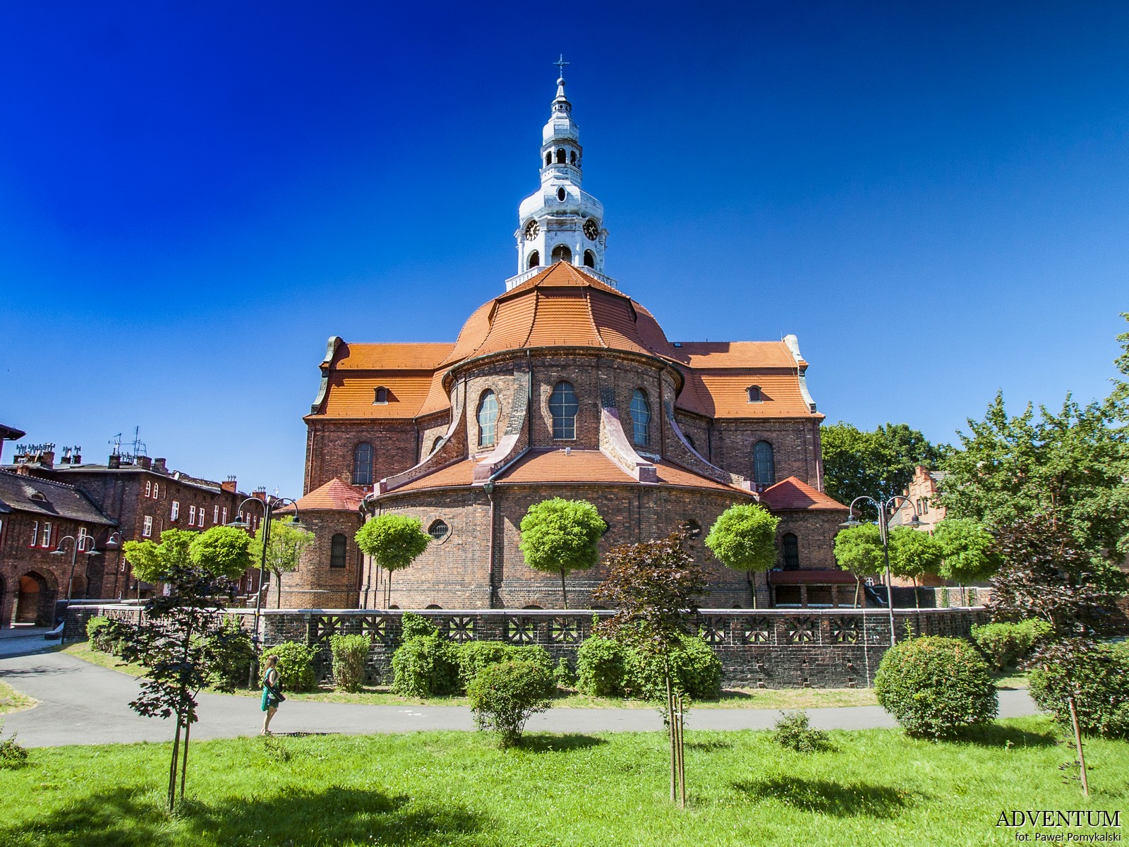 Katowice Nikiszowiec Górny Śląsk Plan Mapa Cegła Zdjecia Janów Kościół św Anny