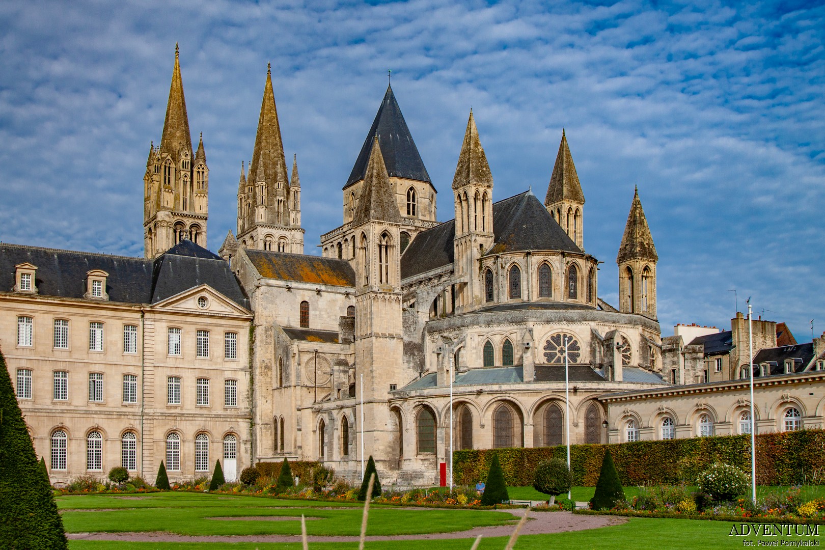 Caen, kościół, klasztor, Normandia, Francja